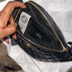 Black Versace belt /cross body bag .adjustable straps. Fits pro max 13 and more